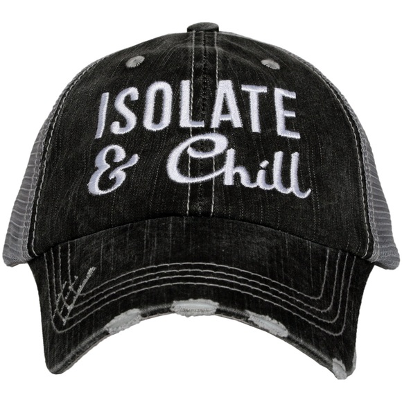“ISOLATE & CHILL”WOMEN'S TRUCKER HAT - Picture 1 of 1